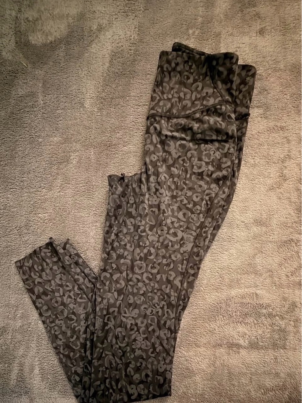 lululemon athletica High-Rise Leopard Print Leggings - Charcoal